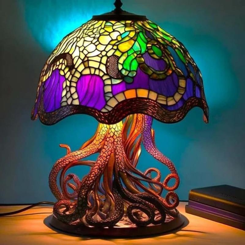 Seven-color Mushroom Lamp Luminous Decorative Items Home and Courtyard Design Decoration Resin Process