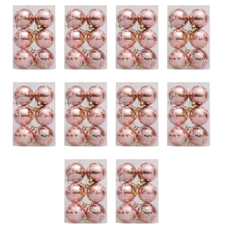 10 Box Christmas Tree Hanging Decoration Colorful Decorative Baubles Stylish Window and Door Ornament Party Supplies