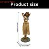 Y4UA Vibrant African Dancing Girl Sculpture Handcrafted Resin Car Dashboard Decors