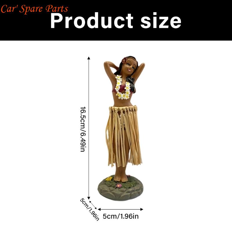 Y4UA Vibrant African Dancing Girl Sculpture Handcrafted Resin Car Dashboard Decors