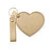 Love Heart Shape Makeup Mirror Waterproof Faux Leather Vanity Mirror Keychain Portable Travel Women Handheld Cosmetic Mirror Bag Pendant