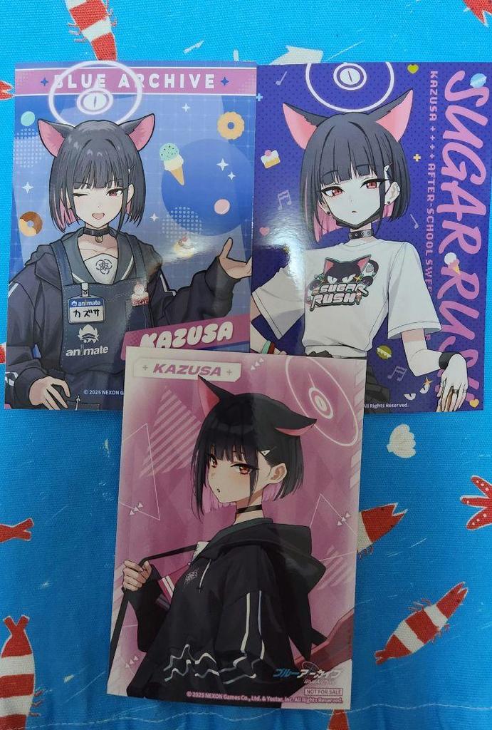 [USED] Blue Archive Animate Bonus Bromide Kazusa Set