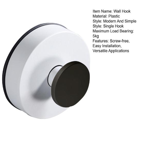 Suction Cup Hook No Drill Wall Hook Shower Towel Hook on Glass Wreath Hanger Robe Hook for Bathroom Mirrors Window
