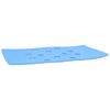 Shower Chair Cushion Paste Fixed Keep Warm EVA Blue Perforation Design Portable Shower Stool Cushion