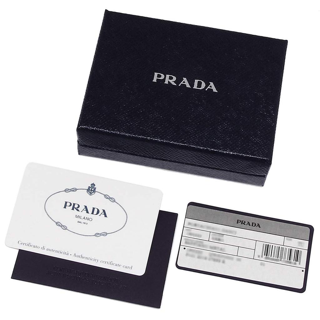 Bifold Wallet Saffiano Mini Wallet 1MV204 QHH Black [Prada] Women's (1) NERO(F0002) [Item]