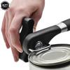 Safe Cut Can Opener Handheld Smooth Edge Can Opener Food Grade Stainless Steel Cutting Can Opener for Kitchen &Restaurant