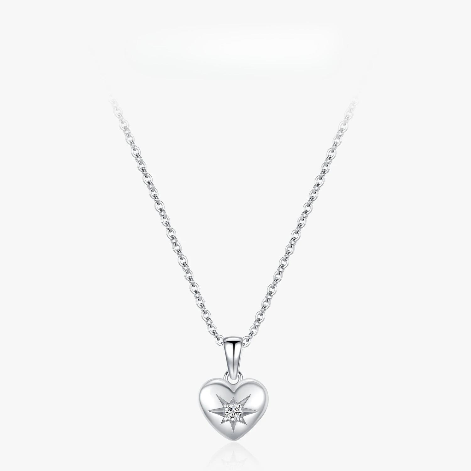 

Ailmay Sterling Silver Heart Locket Pendant Necklace for Women Girls Wedding Anniversary Party Bridal Chain Girls Choker серебряный