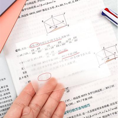 50/150 PCS Transparent Haftnotizen Zerreißbare Notizaufkleber Wasserdichte Haftnotizen