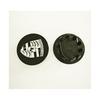 4 Capas Centrais de Roda Porsche | Preto e Preto 76mm