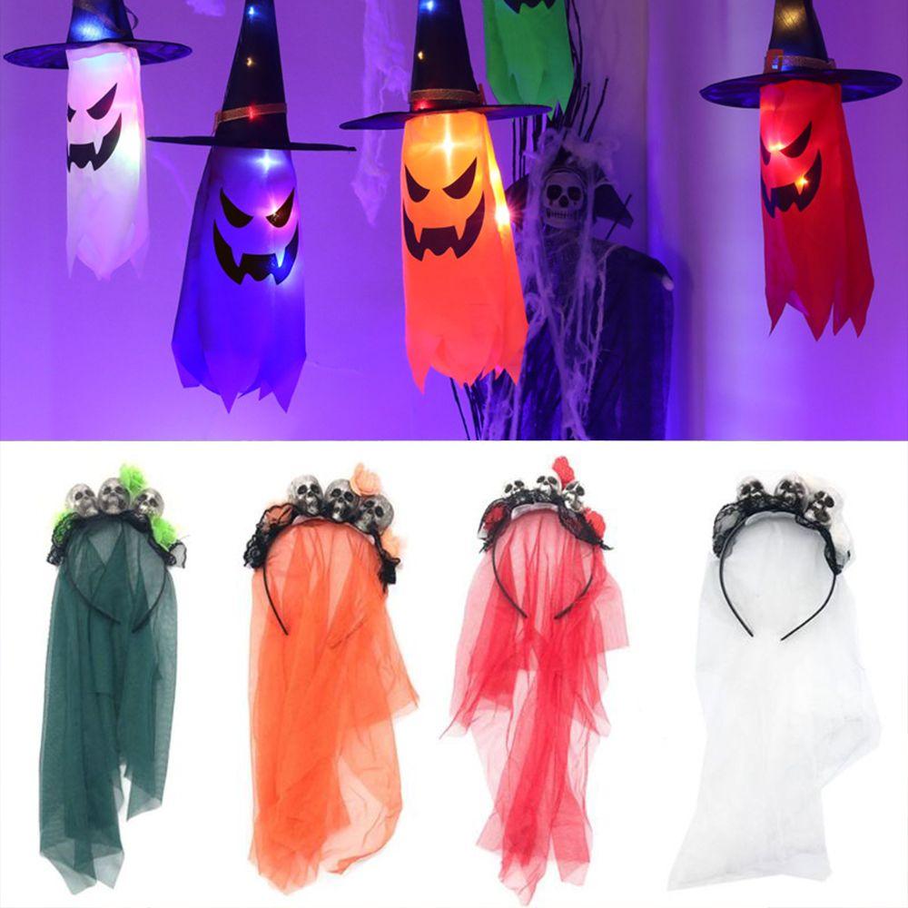 

Carnival Ghost Bride Easter Horror Women Headwear Cosplay Props Halloween Headband Day of The Dead