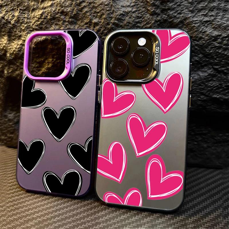 Heart-shaped IPhone 17 Pro Phone Case, 16E/15/14/13 Laser-cut, Apple 11Xs Max/plus