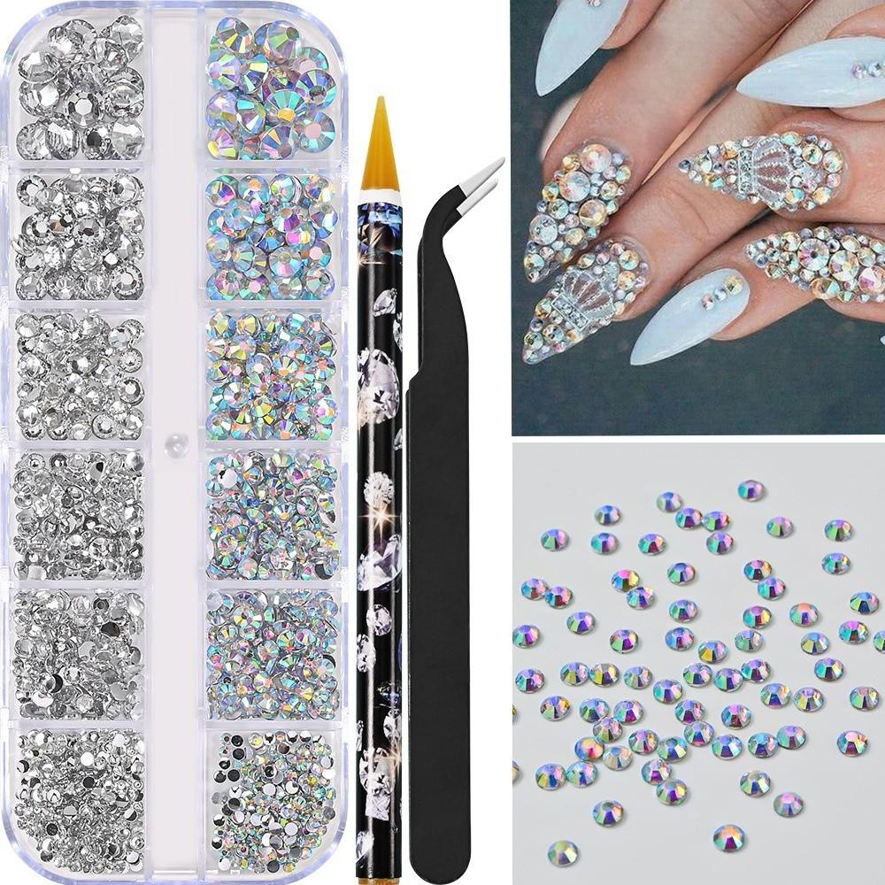 Glitter Finish Resin Rhinestone Kit Multicolor Diamond Art  for Clothing Decoration
