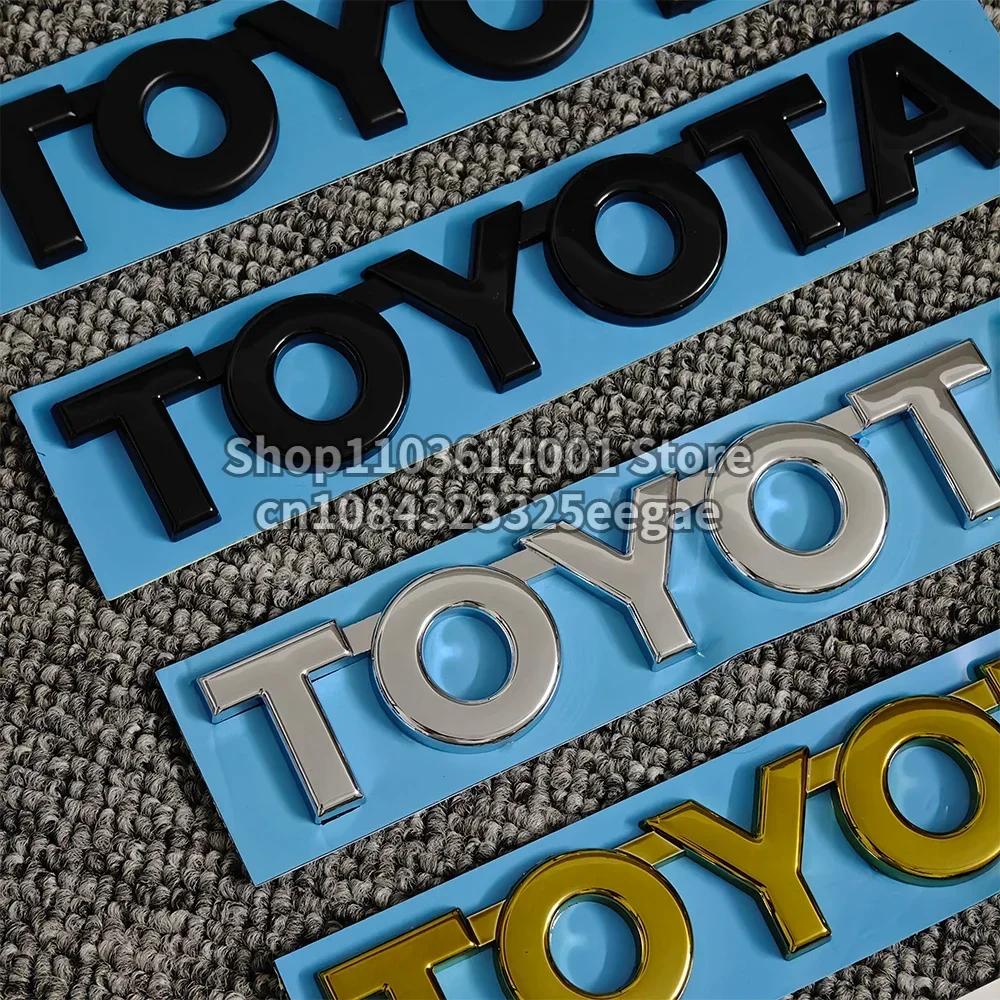 Trunk Rear Letter Badge Emblem for Toyota Replacement RAV4 Corolla Camry Prado REIZ CHR 86  Avalon Highlander Verso Tacoma