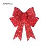 For Lawns Tree Decoration Outdoor LED Bow Red Easy Install Christmas Decor Outdoor Festive Plastic Construction