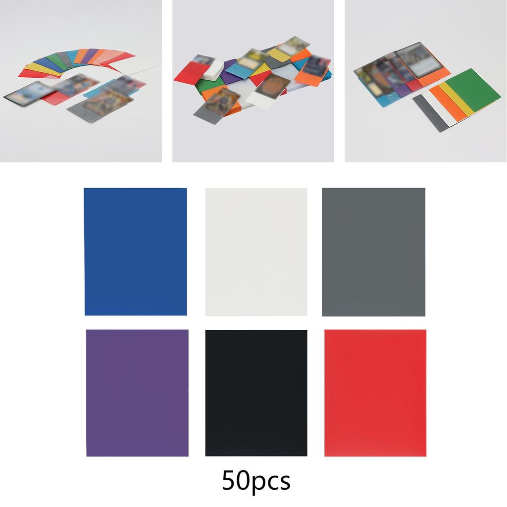 50 Count Card Sleeves Guard for Trading Baseball Cards Sports Board Game Parts