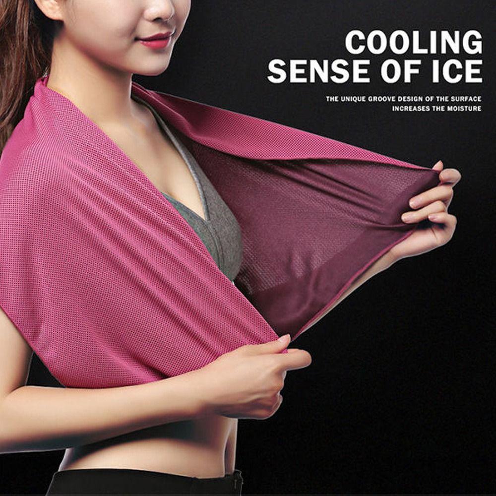 High Quality 30*80cm Cooling Towel Quick Dry Breathable Fabric Fitness Towel Storage Box Neck Wraps Portable Towel Summer Use
