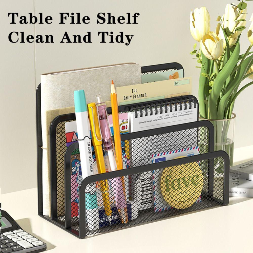 Metal Table File Rack Three Layers Document Organizer High Quality Mail Holder  School Office