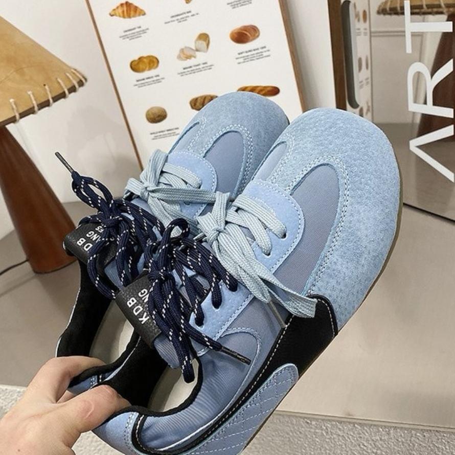 

Атмосфера моральная тренировка обувь женская кожа весна новый внутренний рост увеличение мягкая подошва манго голова уродливый милый досуг спорт Форрест Гамп обувь 40 синий