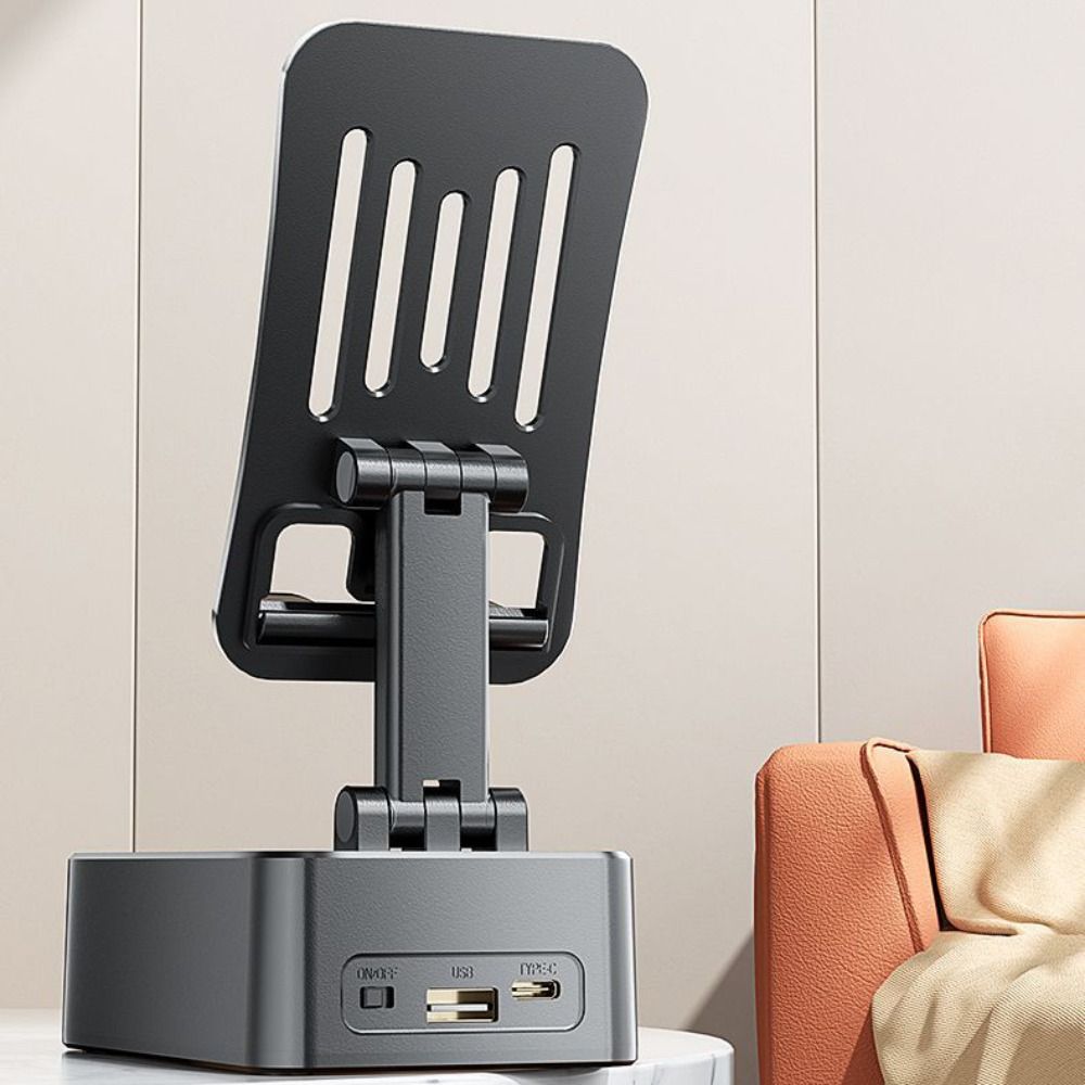 Rotating 3 In 1 Phone Bracket Foldable Wireless Speaker Phone Holder  Video Meeting Live