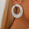 2PC Women's Retro Heavy Metal Alloy Pendant Gothic Punk Geometric Earrings Fashion Zircon Suitable for Party and Festival Gifts