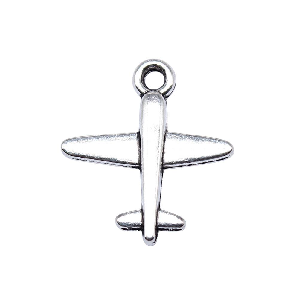Airplane Charms Multi Color Alloy Car Pendants For Travel Themed Jewelry