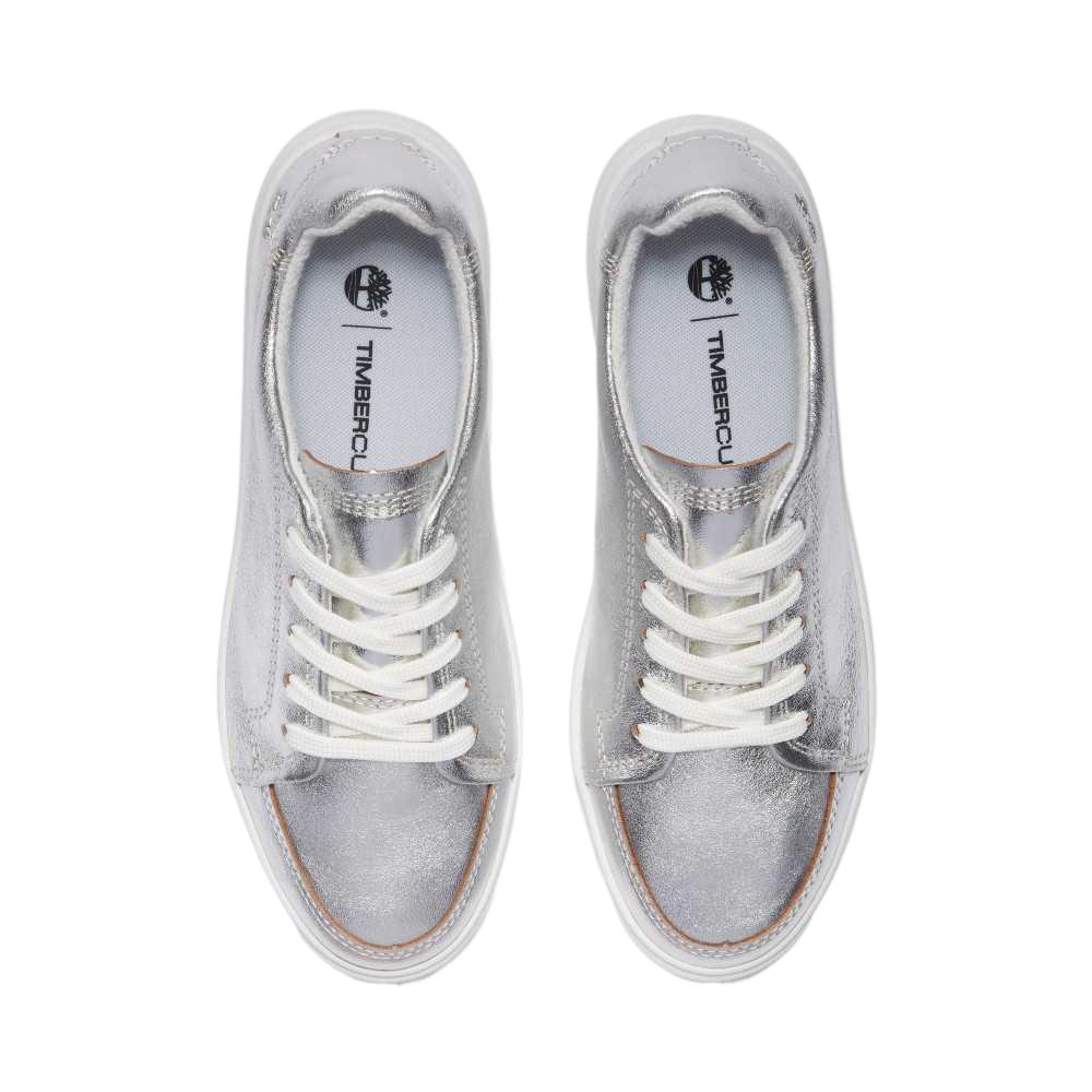 Timberland Emerson Street Comfortable Minimalist Trendy Fresh Low-Top Casual Shoes Women Sneakers Silver TB0A41JXA6L1