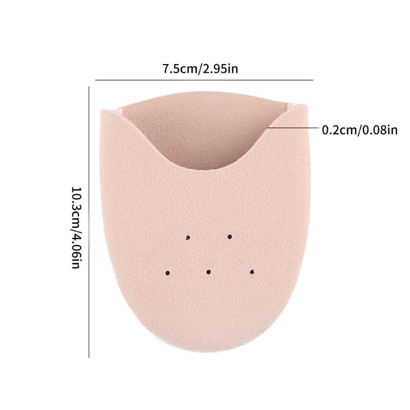 Ballet Pointe Toe Pad Toe Protectors Ballet Metatarsal Pad Forefoot Cushion Soft Breathable Stretchy Ballet Toe Covers