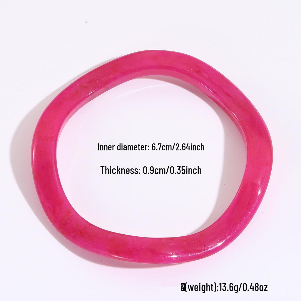 Europese & Amerikaanse Retro High-End Semi-Transparant Ovaal Hars Armband voor Meisjes