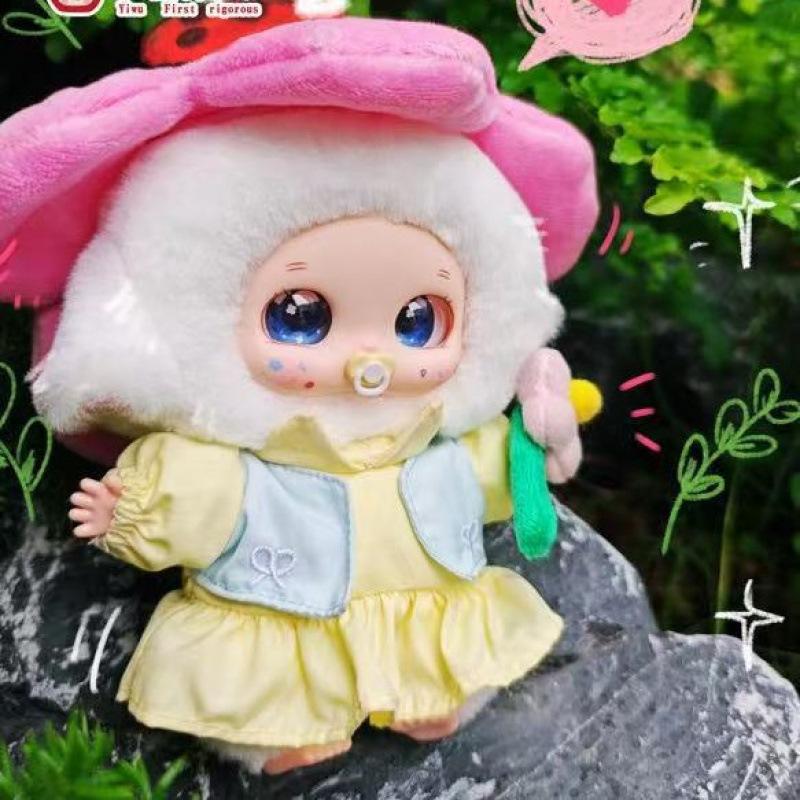 New Baby Three Spring Flower Plush Doll Blind Box Trendy Play Handmade Collection Characters Desktop Decoration Birthday Gift