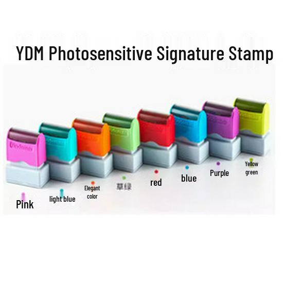 Indemei Personalized Handwriting Style Name Signature Stamp