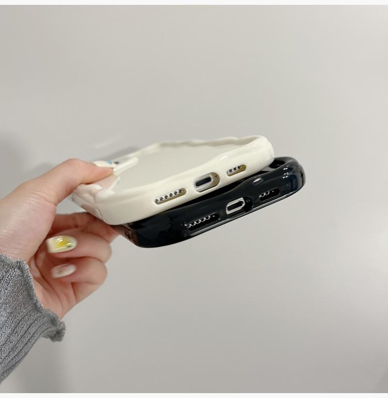 Jednobarevné krémové pouzdro Fashion Wave Pattern pro iPhone 15 Pro Max 14 Plus 13 12 11 Pro X XR Xs Max 7 8 SE 2022 Měkké průhledné pouzdro na telefon TPU