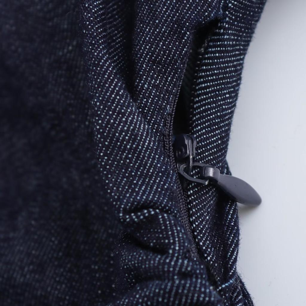 Jarní Nová Série 1975 Džínové MIDI šaty s klopou Boční zip Módní Mačkaný pas Štíhlé Elegantní šaty