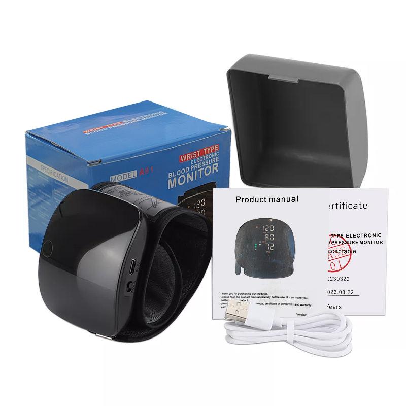 

Цифровой запястный тонометр Автоматический голосовой тонометр Монитор сердечного ритма Смарт-сенсорный ЖК-экран Зарядка Сфигмоманометр Blood Pressure Meter