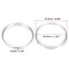 uxcell Hub Centric Ring Aluminum Alloy Car Hub Center Ring Wheel Replacement Boressor Spacer Silver Tone 4pcs 72.6mm-66.9mm
