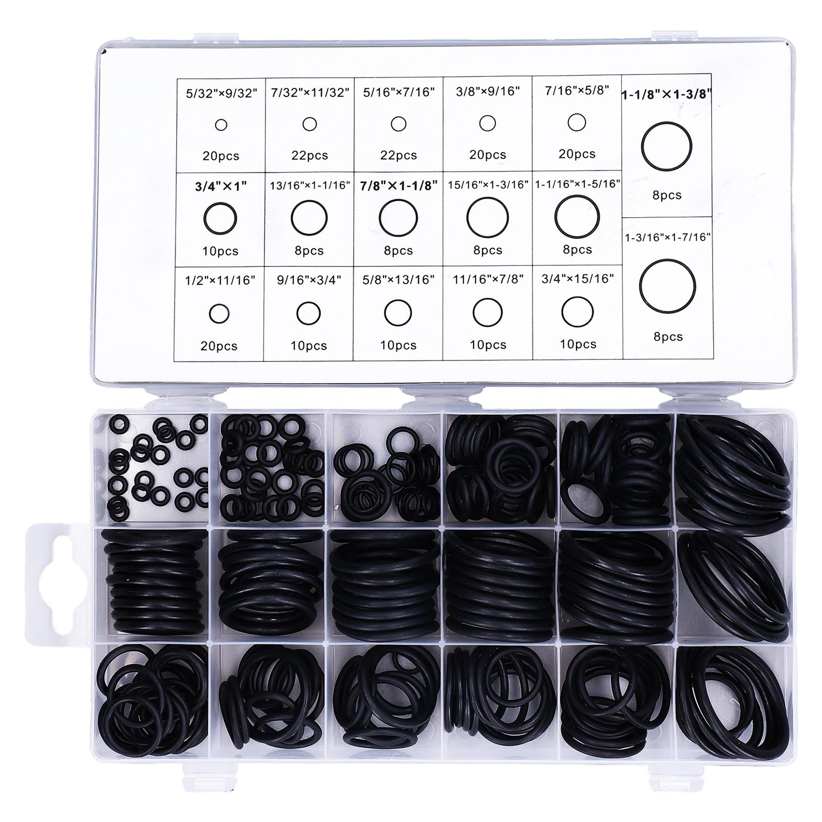 

Набор резиновых уплотнительных колец, шайб и прокладок, 222 шт., набор аксессуаров для трубопроводов и транспортных средств