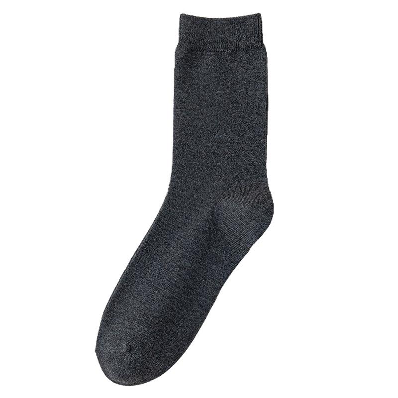 Wollsocken für Herren, Herbst und Winter, Leichte und Warme Seiden-Mittelschaftsocken, Antibakterielle, Geruchshemmende und Warme Wollsocken