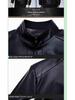 Haining Men's Real Leather Jacket - Middle-Aged and Elderly Spring Autumn Business Casual Fleece-Lined Coat