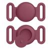 Soft Silicone Case With Keychain For Apple Airtag Dog Cat Collar Anti-Scratch Protective Cover For Air tag Luggage Backpacks