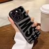 SWAG Black Letter Phone Case For iPhone 16 15 17 Pro Max 14 13 12 11 17 Air XR X XS 7 8 Plus 16E Shockproof Protective Cover