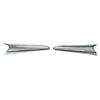 Left Right Chrome Fog Lamp Molding Cover Fit For Mazda 3 Sport 2017-2018
