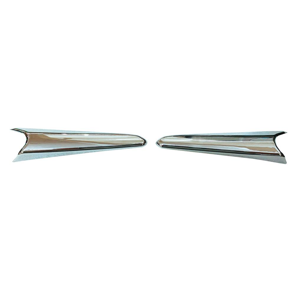 Left Right Chrome Fog Lamp Molding Cover Fit For Mazda 3 Sport 2017-2018