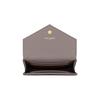 Saint Laurent Ysl Cassandre Metal Letter Logo Short Snap Closure Leather Envelope Wallet Women Wallet Gray 414404-BOW0J-1202