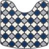Kakiuchi Select Just Fit Toalettmatta, Mellan, Ca. 60 cm bred x 60 cm djup x 1,3 cm hög, Marockansk Marinblå, Halkfri, Tvättbar, Antibakteriell, HMT-040