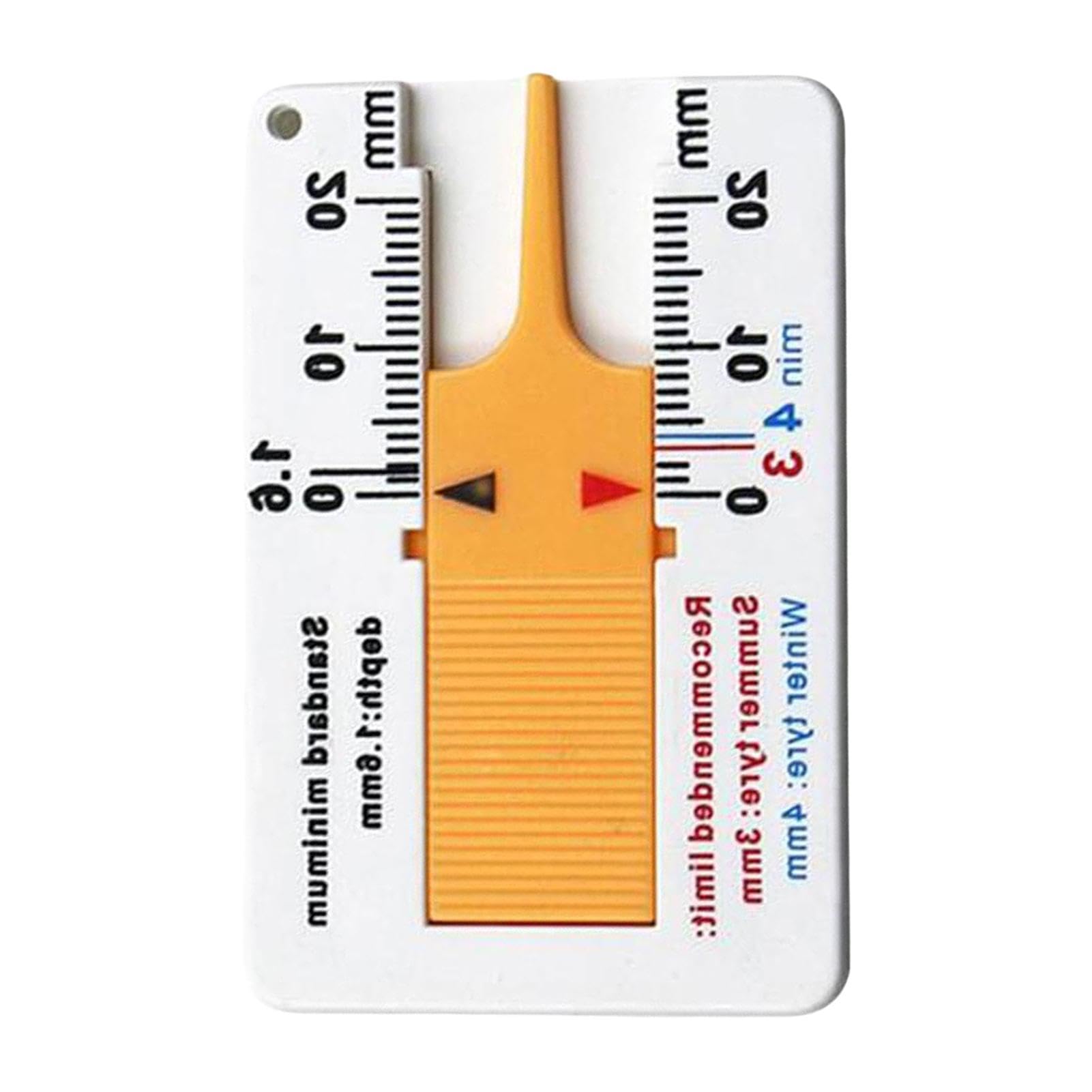 Fonney Tire Tread Depth Gauge, Tire Tread Depth Gauge - 0-20mm Tire Tread Checker See description жёлтый