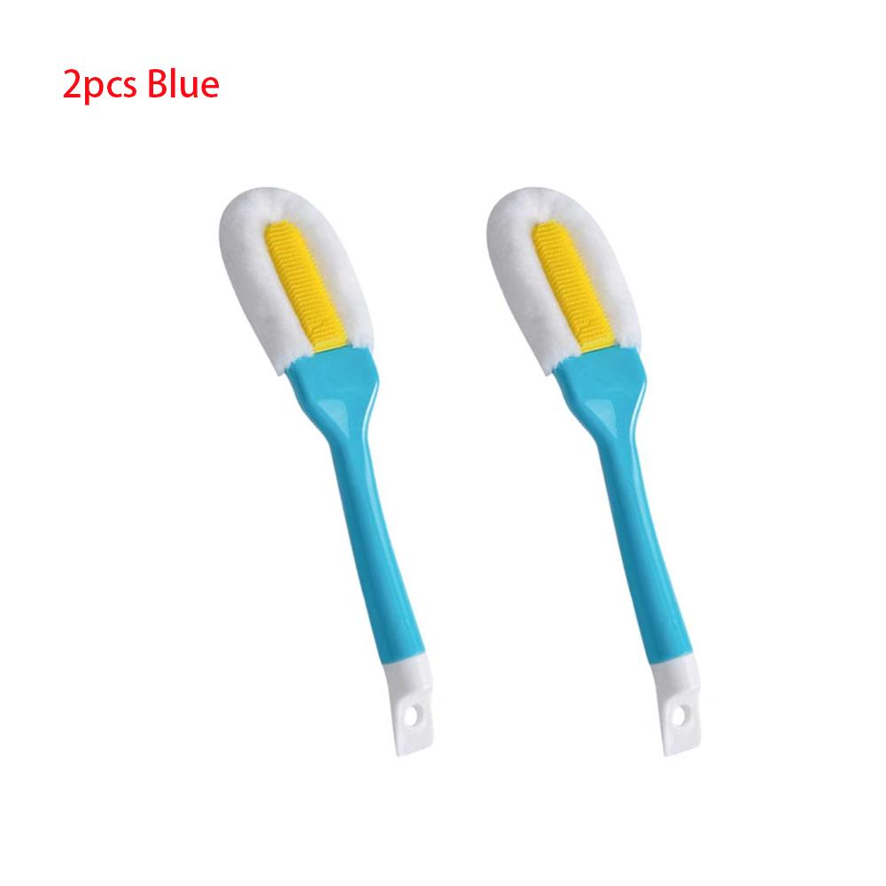 Soft No Damage Shoe Brush Multifunctional Long-handled Shoe Brush Silicone Sponge Shoe Cleaning Brush Household Cleaning Tool