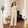 Women's Tencel Blend Lace-Trim Two-Piece Set