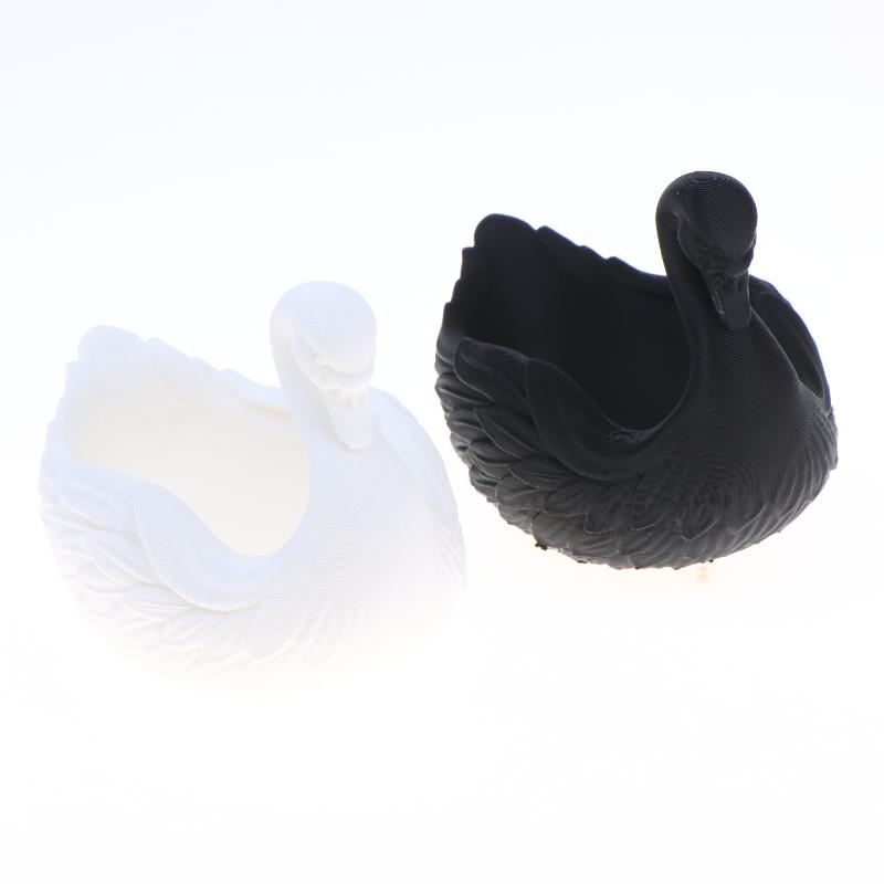 Swan Shaped Key Holder Bowl Swan-Shaped Storage Tray Elegant Swan Organizer Key Wallet Holder Succulents Plant Pot Desktop Tray