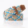 Casual Men's and Women's Fashion Multi-color Elastic Woven Canvas Belt with Elastic Pin Buckle