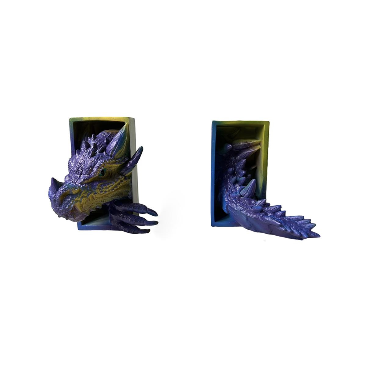 

Bookend, Fantasy Decoration, Home Decoration Ornaments, Bookshelf Bookend Ornaments, Dragon-Shaped Decoration in the Bookshelf.