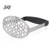 Vegetable Masher Tool Potato with Anti-Slip Rubber Handle U-Shaped Design Potatoes Heavy Duty Uniform Mesh for Sweet Pumpkin Beans Hand Press